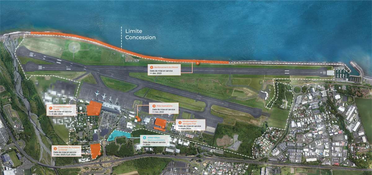 Carte de mise en service des grands travaux